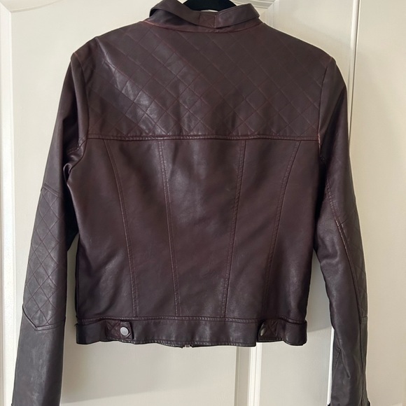 Women’s Faux Leather Jacket - Picture 4 of 10